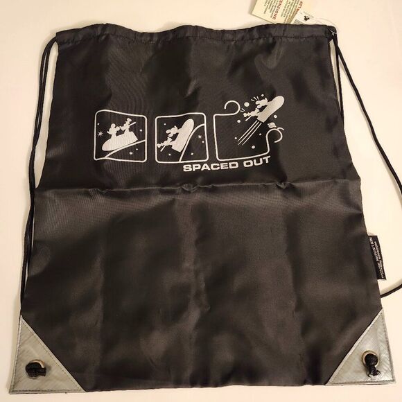 Vintage Disney Parks Space Mountain Bag Backpack Spaced Out Drawstring WDW Ride - Picture 2 of 5